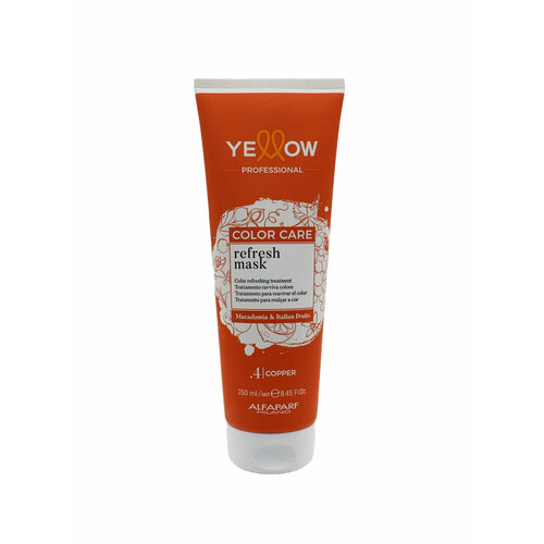 Пигментированная маска .4 (медный) YE COLOR CARE REFRESH MASK .4, 250 мл , YELLOW, 25638