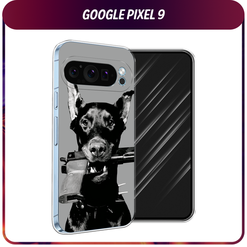 Силиконовый чехол на Google Pixel 9 / Гугл Пиксель 9 Доберман силиконовый чехол на google pixel 9 гугл пиксель 9 бриллианты