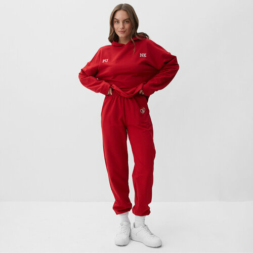 Костюм спортивный MIST, размер 48/50, красный спортивный костюм mist размер 48 50 бежевый