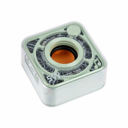 Портативная колонка DW12 5 Вт прозрачная 400 мАч зелёная 122500₽