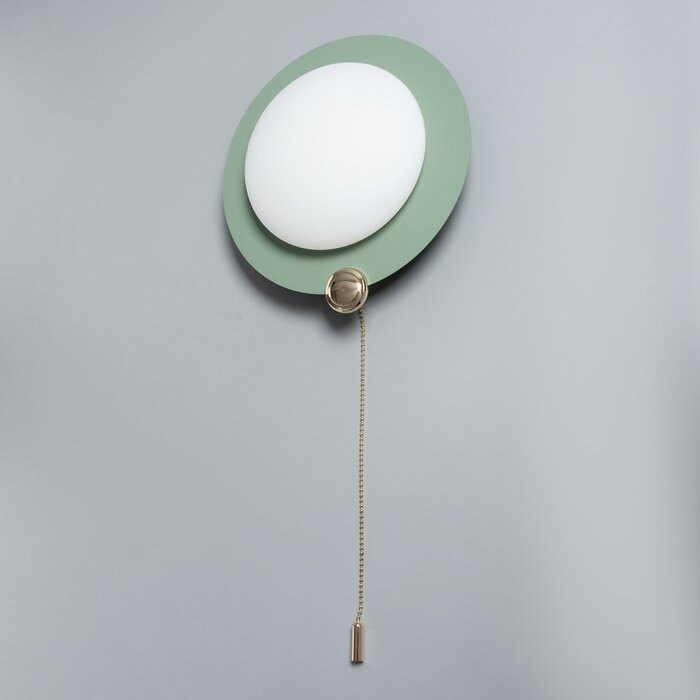 фото Бра "Планета" LED 3000К-6000К зеленый 23,5х23,5х12см