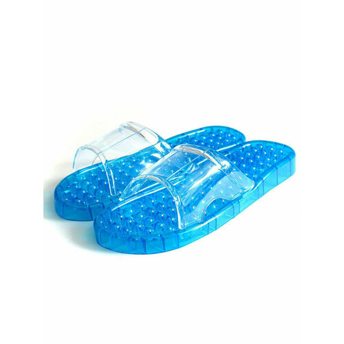 Гелевые массажные тапочки синие. Размер S (35-36)