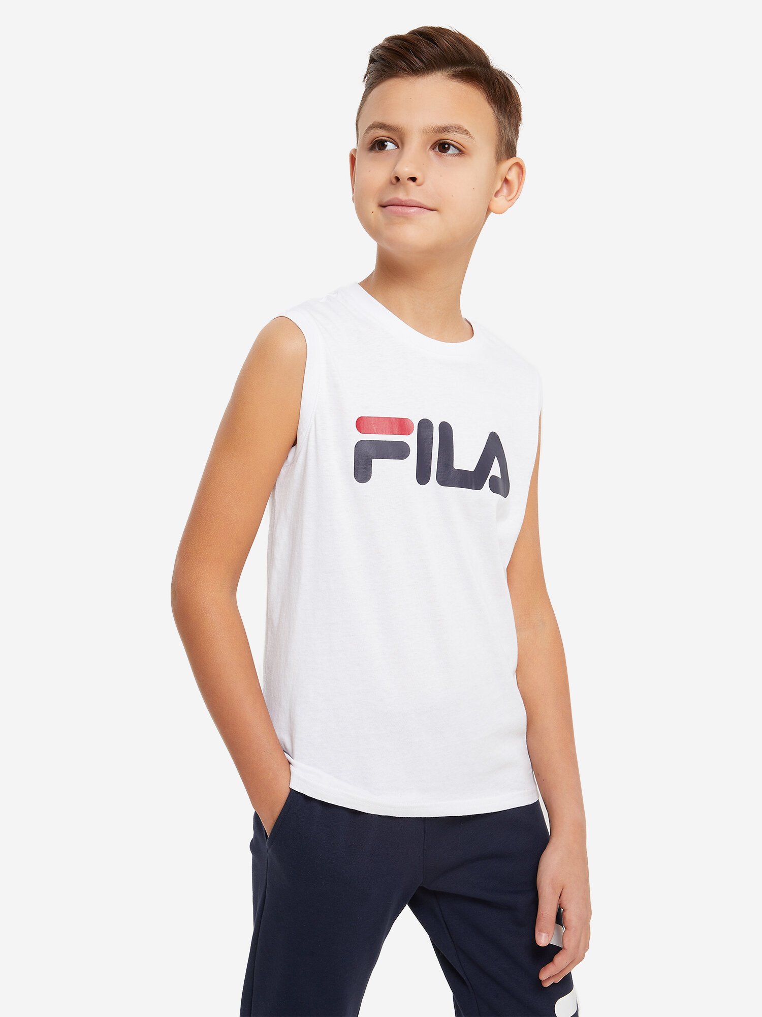 фото Майка для мальчиков FILA Синий; RUS: 128, Ориг: 122-128