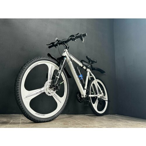Велосипед RICHIESTO 26 на литых дисках ТРИ луча Горный Спортивный Унисекс белый матовый 76500₽