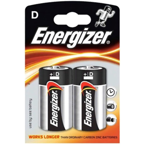 Батарейка D щелочная Energizer LR20-2BL MAX в блистере 2шт.