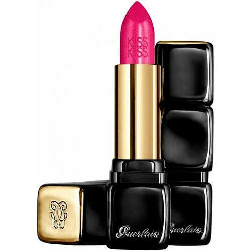 Помада Guerlain KissKiss Le Rouge creme galbant, оттенок 372 All about pink