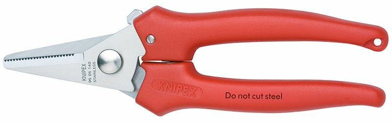 Ножницы KNIPEX комбинированные для реза картона, пластика, фольги, 140 мм, нерж. хирургическая сталь KN-9505140