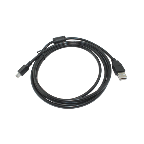 Кабель для зарядки MiniUSB-B(m)-USB-A(m), 1.8 метра, черный кабель usb supra usb 2 0 a b 1 m