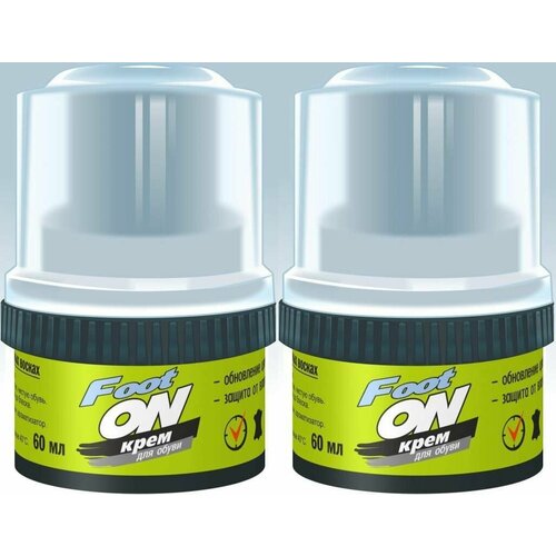 Сибиар Крем для обуви Foot ON, черный, 2 штуки
