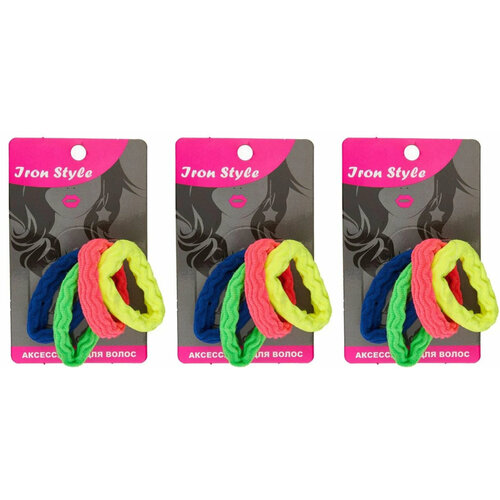 Резинки для волос Iron Style набор 4 шт 3 уп 721₽