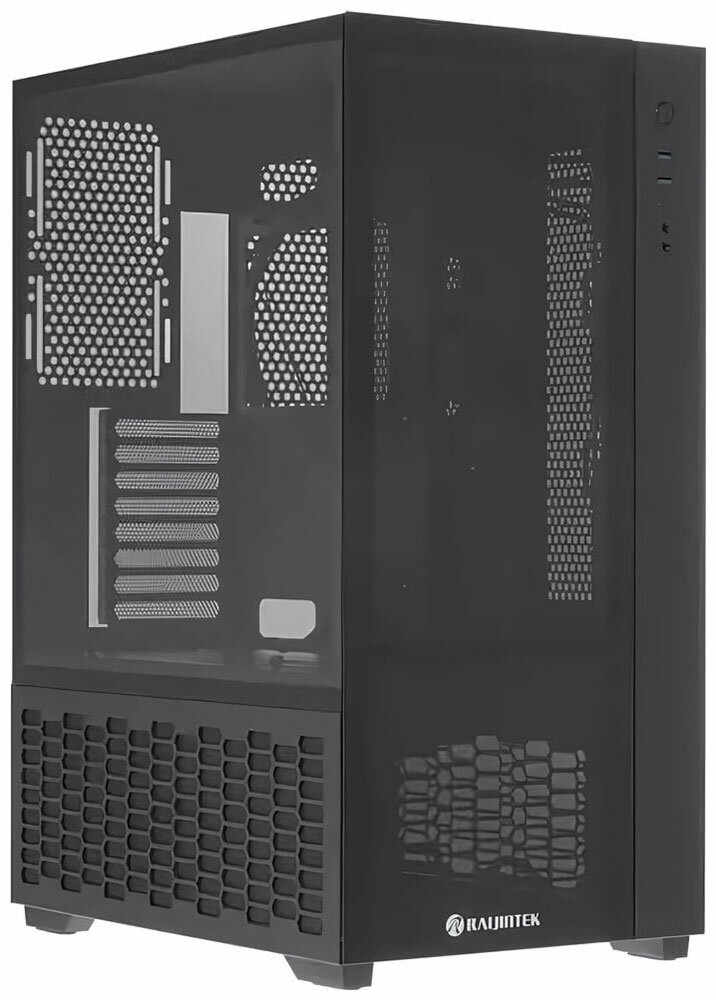 PAEAN PREMIUM 0R20B00208, black, Aluminum, ATX/MICRO ATX/MINI-ITX, USB3.0x2, Type Cx1, HD Audiox1 RAIJINTEK - фото №10