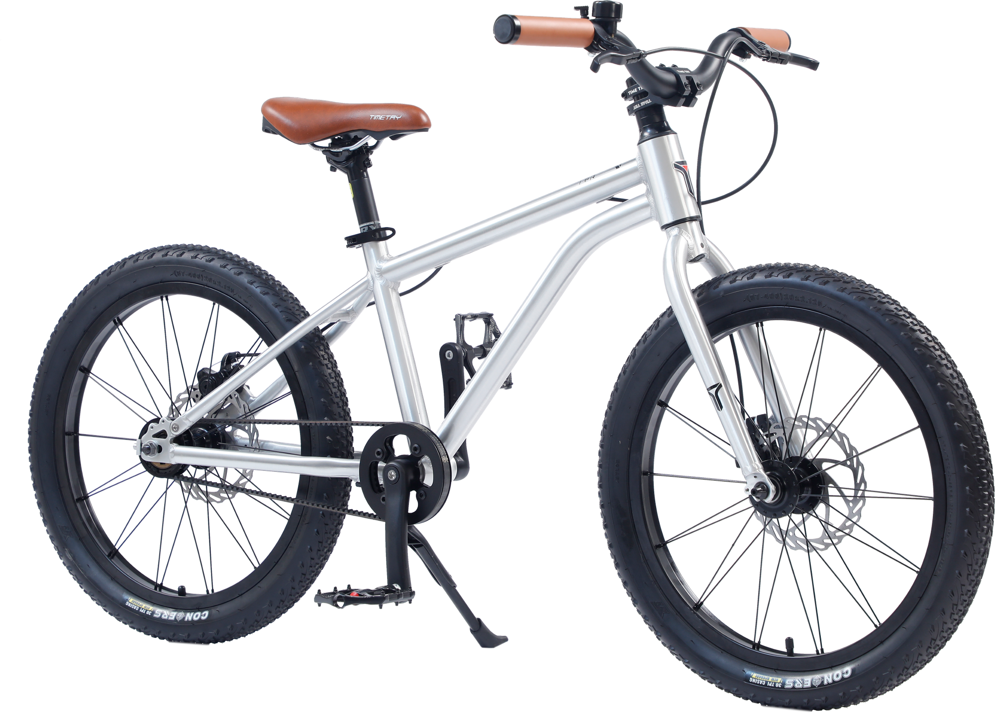 Велосипед Time Try TT133/1s 20" Алюминиевая рама 12" Детский Спортивный, серебристый