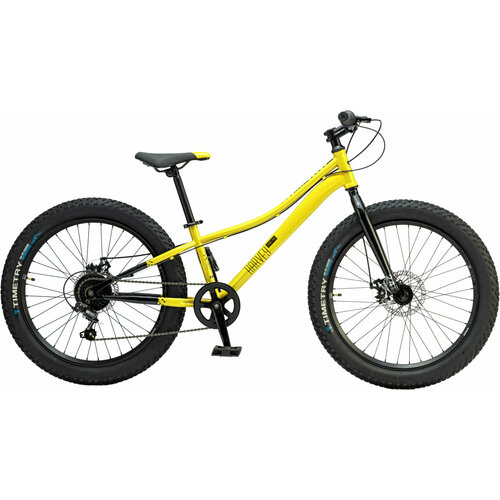 Велосипед полу-фэтбайк Fatbike Time Try TT2747s 24 Рама 12 Взрослый Детский Подростковый желтый 23400₽