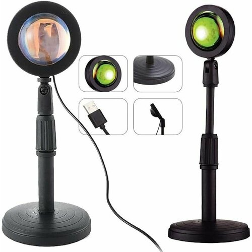 Лампа - светильник Sunset Lamp с проекцией рассвета и заката 549₽