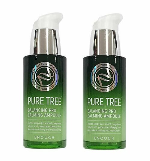 ENOUGH Сыворотка для лица с экстрактом чайного дерева Pure Tree Balancing Pro Calming Ampoule, 30 мл - 2 штуки