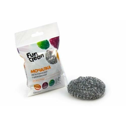 Мочалка для посуды FUN CLEAN МЕТ оцинк.1ШТ акцент