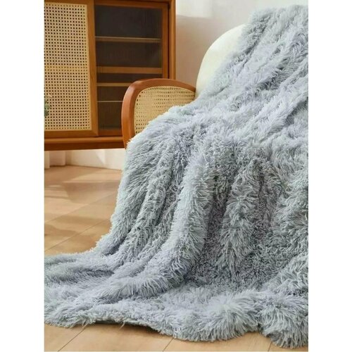 Мягкий, теплый плед из искусственного меха 220х240 см