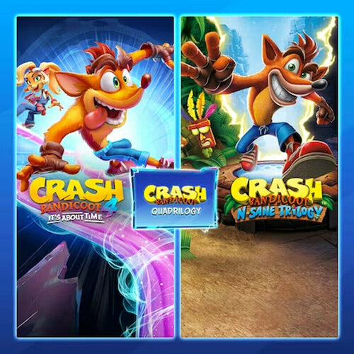 crash bandicoot n sane trilogy one series x s Игра Crash Bandicoot - набор Quadrilogy Xbox One, Xbox Series S, Xbox Series X цифровой ключ