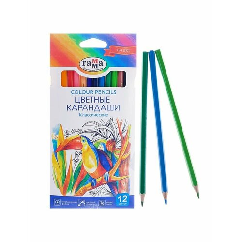 Карандаши 12 цветовГаммаКлассические 482₽