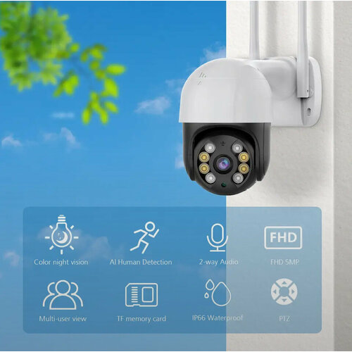 Беспроводная ISCee камера с Wi Fi уличная поворотная 4МП 264000₽