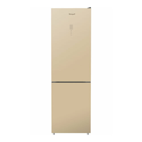 Двухкамерный холодильник Weissgauff WRK 195 D Full NoFrost Beige Glass 5774000₽