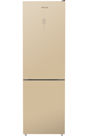 Двухкамерный холодильник Weissgauff WRK 195 D Full NoFrost Beige Glass