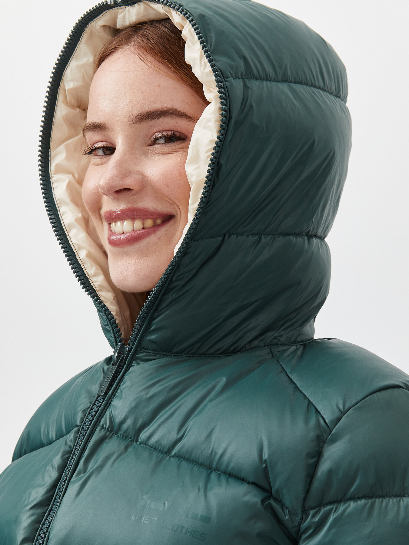 Куртка JUST CLOTHES, размер 50, темно-зеленый — фото 1