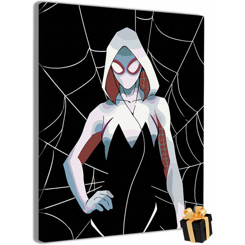 Картина по номерам человек паук женщина паук