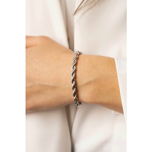 Браслет WAF-WAF, размер 17 см, серебристый