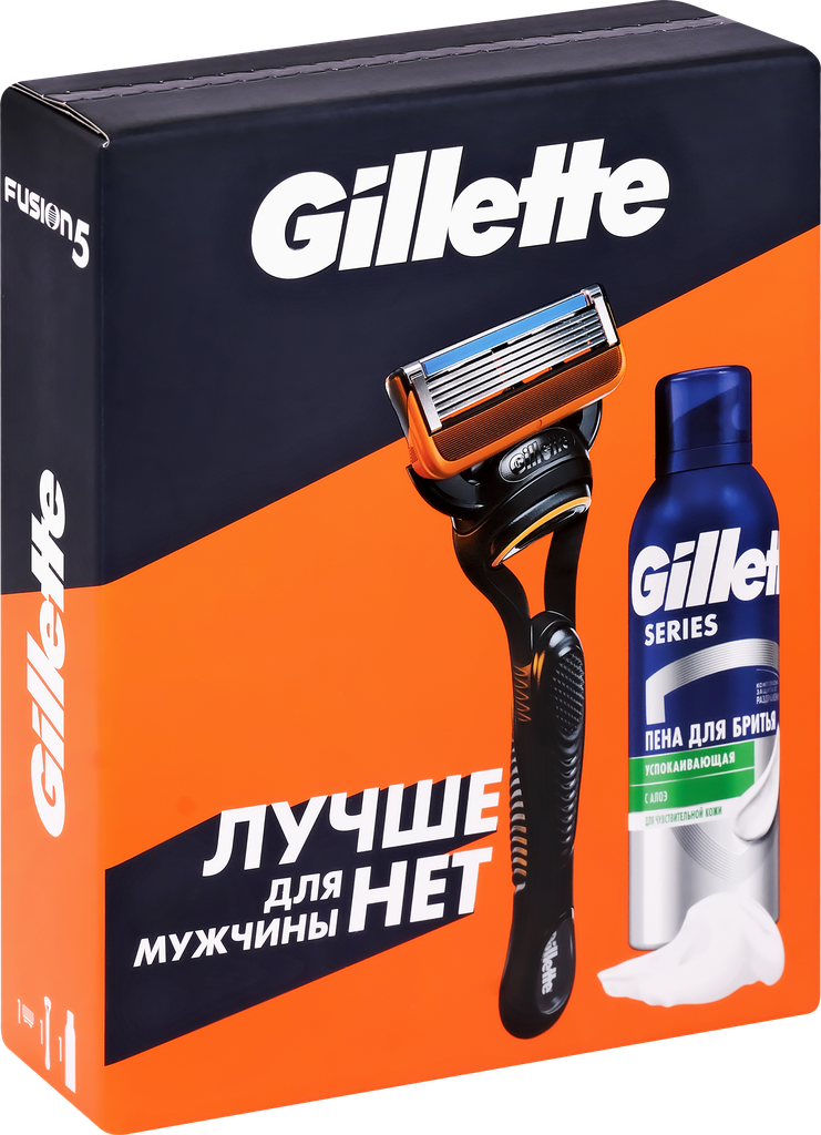Подарочный набор для мужчины Gillette Fusion5 бритва и пена для бритья, 200 мл - фото №20