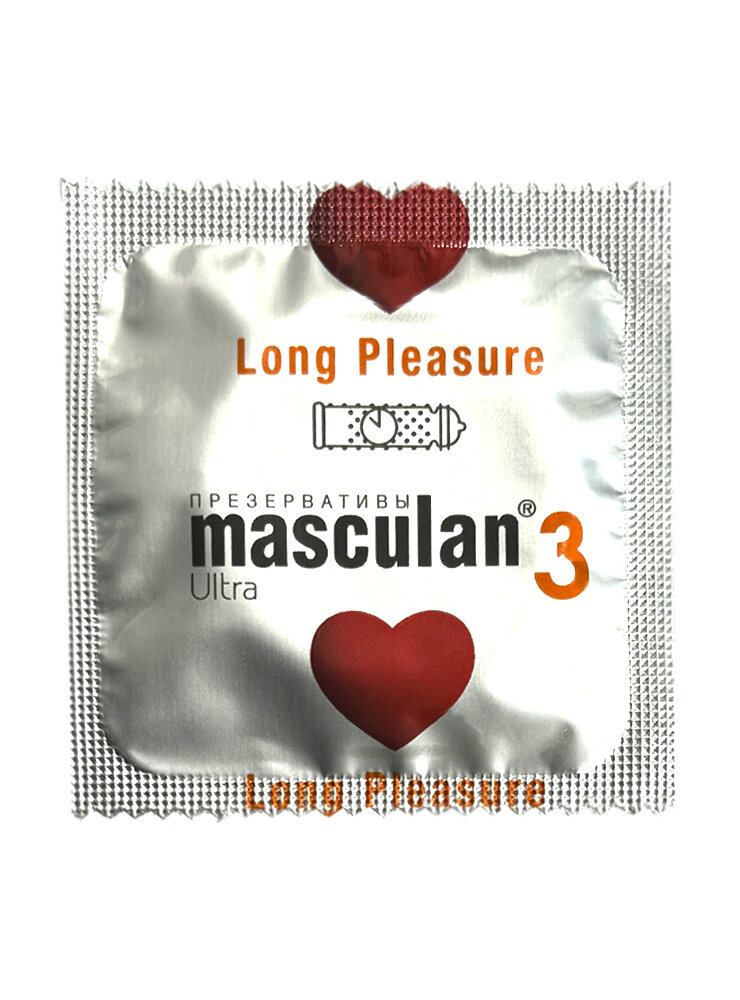 Презервативы Masculan 3 Ultra Long Pleasure №10, продлевающие, 10 шт.