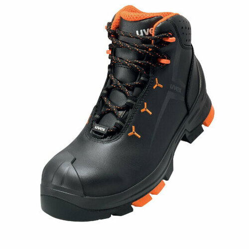 защита ног uvex arbeitsschutz 65312 male adult safety shoes black esd hi hro s3 src drawstring closure Защита ног UVEX Arbeitsschutz 65032 - Unisex - Adult - Safety boots - Orange - Black - ESD - S3 - SRC - Lace-up closure