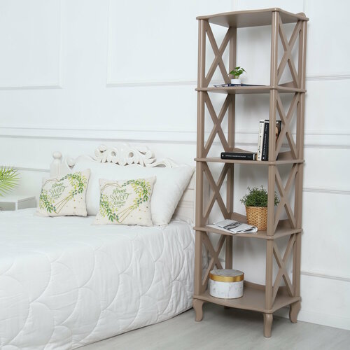 Этажерка-стеллаж «Джульетта»-4 (мокко)