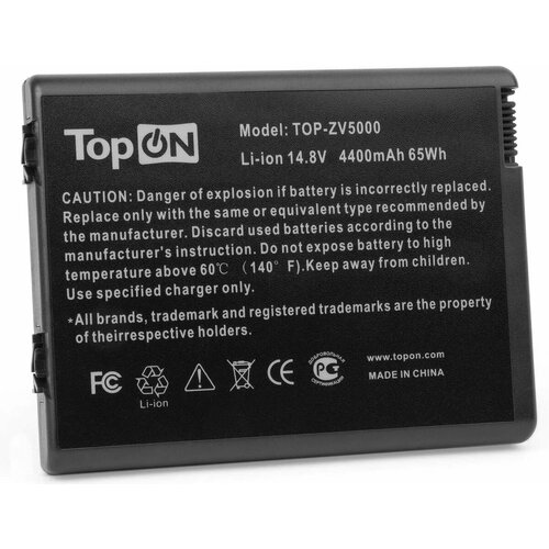 Батарея для ноутбуков TOPON TOP-ZV5000, 4400мAч, 14.8В