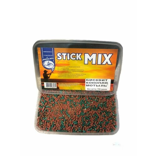 Прикормка Стик микс Stick MIX 750гр для ПВА сеток