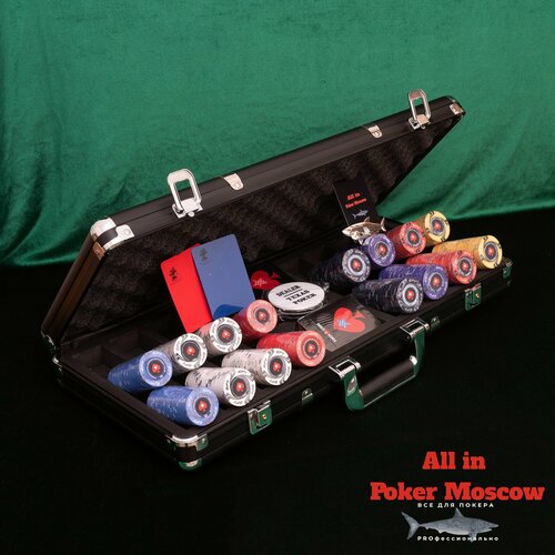 Профессиональный покерный набор на 500 керамических фишек - Модель EPT - № 500