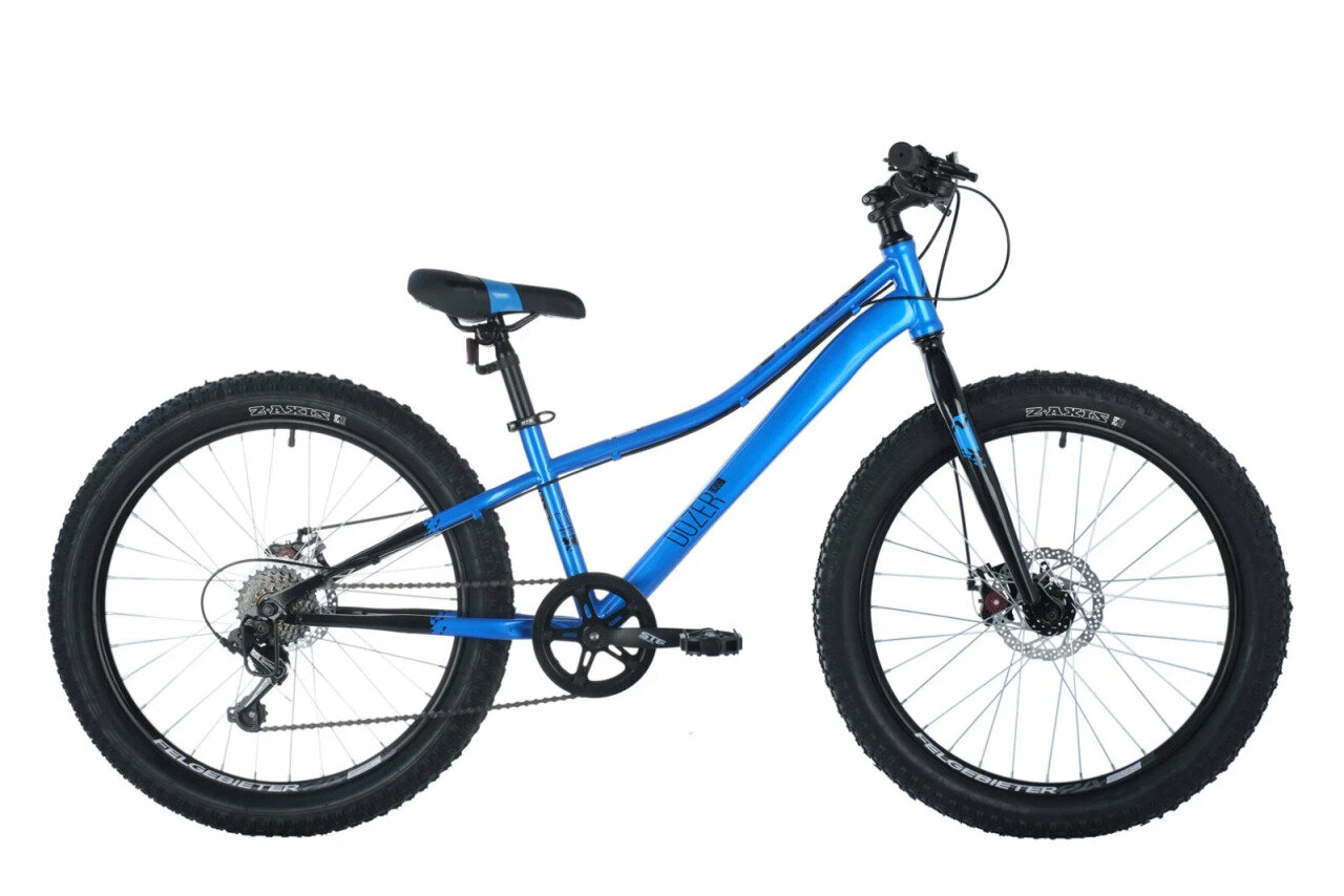 Подростковый велосипед Novatrack Dozer 24" (2024) 12" Синий (132-147 см)
