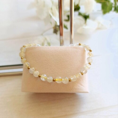 Браслет Artlab, кварц рутиловый, желтый