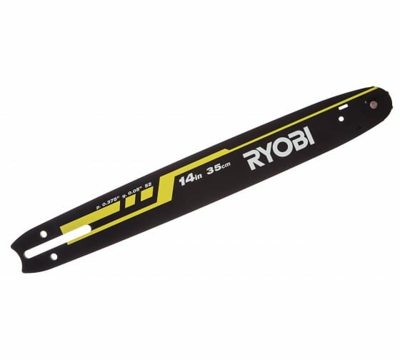 фото Шина RYOBI RAC245, длина 35 см, шаг цепи 3/8", толщина звена 1,3 мм, количество звеньев 52