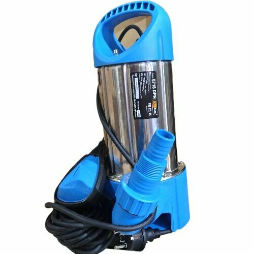 Насос дренажный погружной 8718 DP1100 Вт для грязной воды до дна из подвала и бассейнов корпус-нержавейка 6590₽