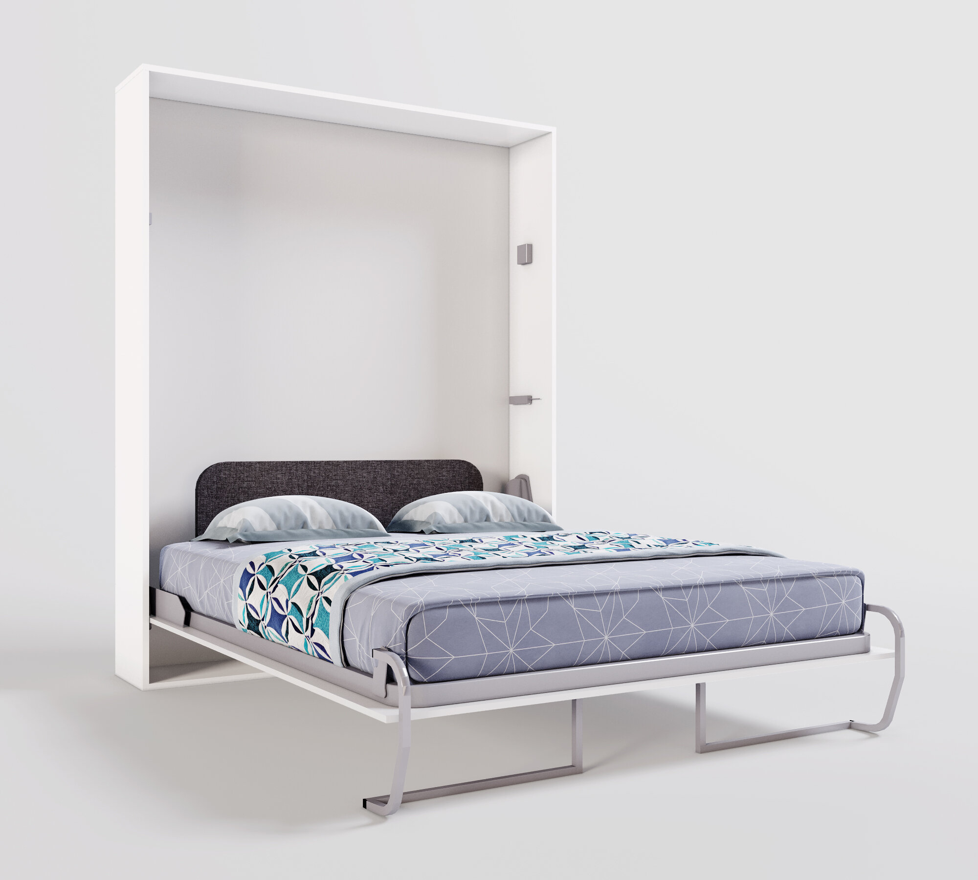 Шкаф кровать-трансформер со складным изголовьем Ergoroom Летто 1600 Тренд