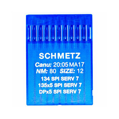 Иглы промышленные Schmetz 134 SPI SERV7 №80