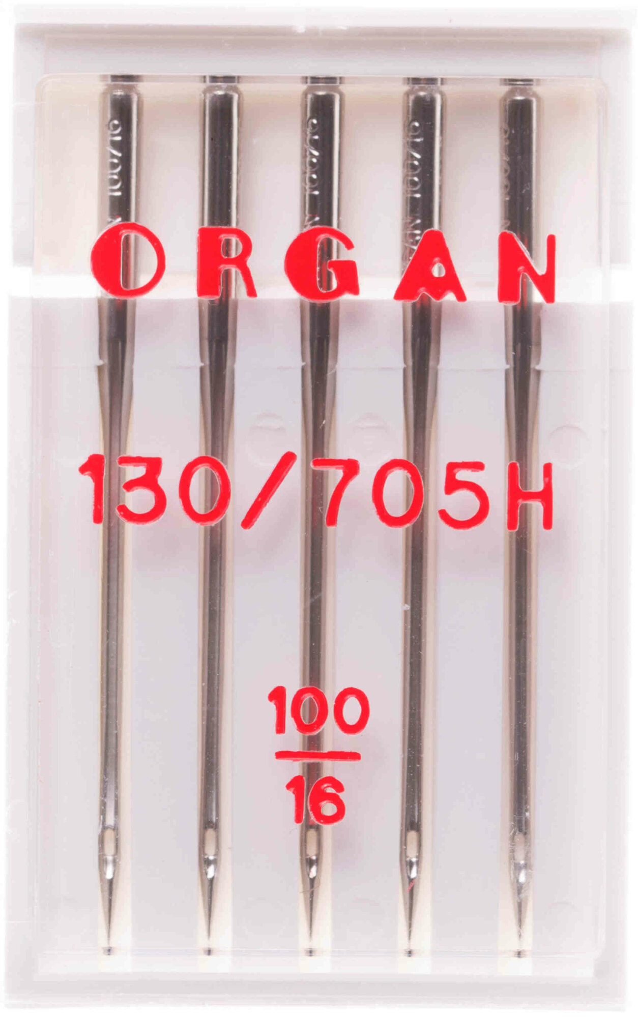 Иглы для швейных машин ORGAN универсальные, №100, 5шт, 1шт