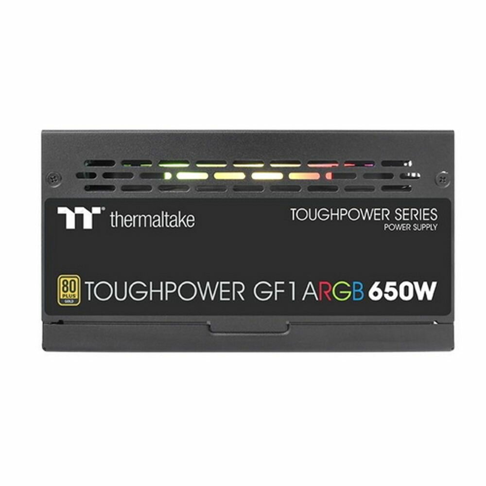 Блок питания THERMALTAKE Toughpower GF1 ARGB, 650Вт, 140мм, черный, retail [ps-tpd-0650f3fage-1] - фото №4