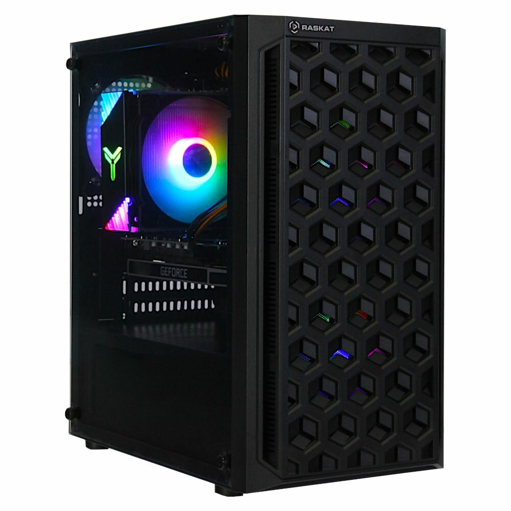 Компьютер Raskat Игровой компьютер Raskat Strike 520 (Intel Core i5-10400F, RAM 16Gb, NVMe SSD 500Gb, Nvidia RTX 2060 6G