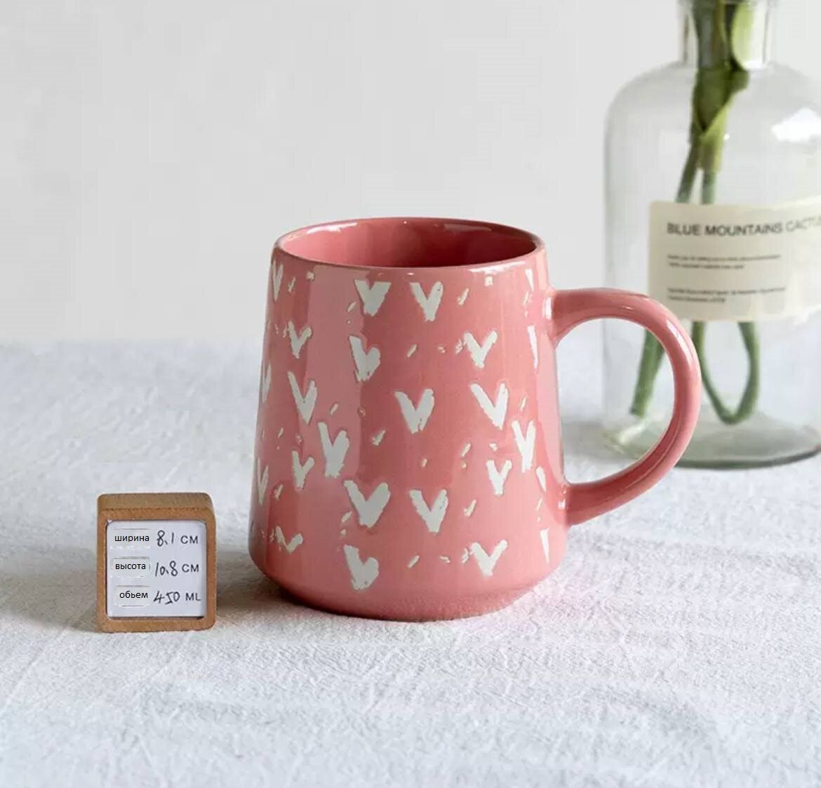 фото Керамическая кружка "XXL Сердце" ручная работа 450 мл