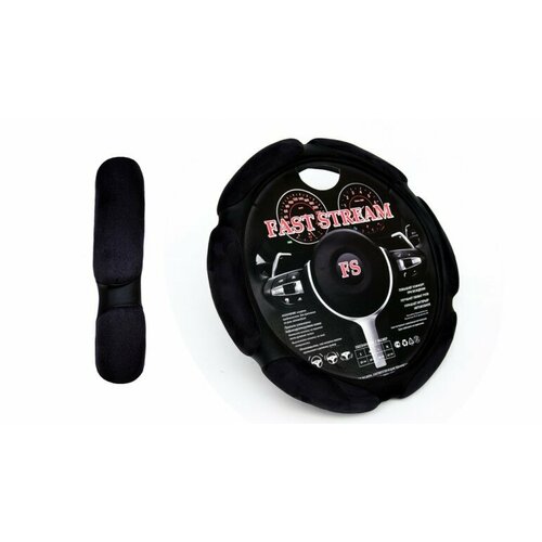 Оплетка руля XL 41-42 см спонж (6 подушек) черная