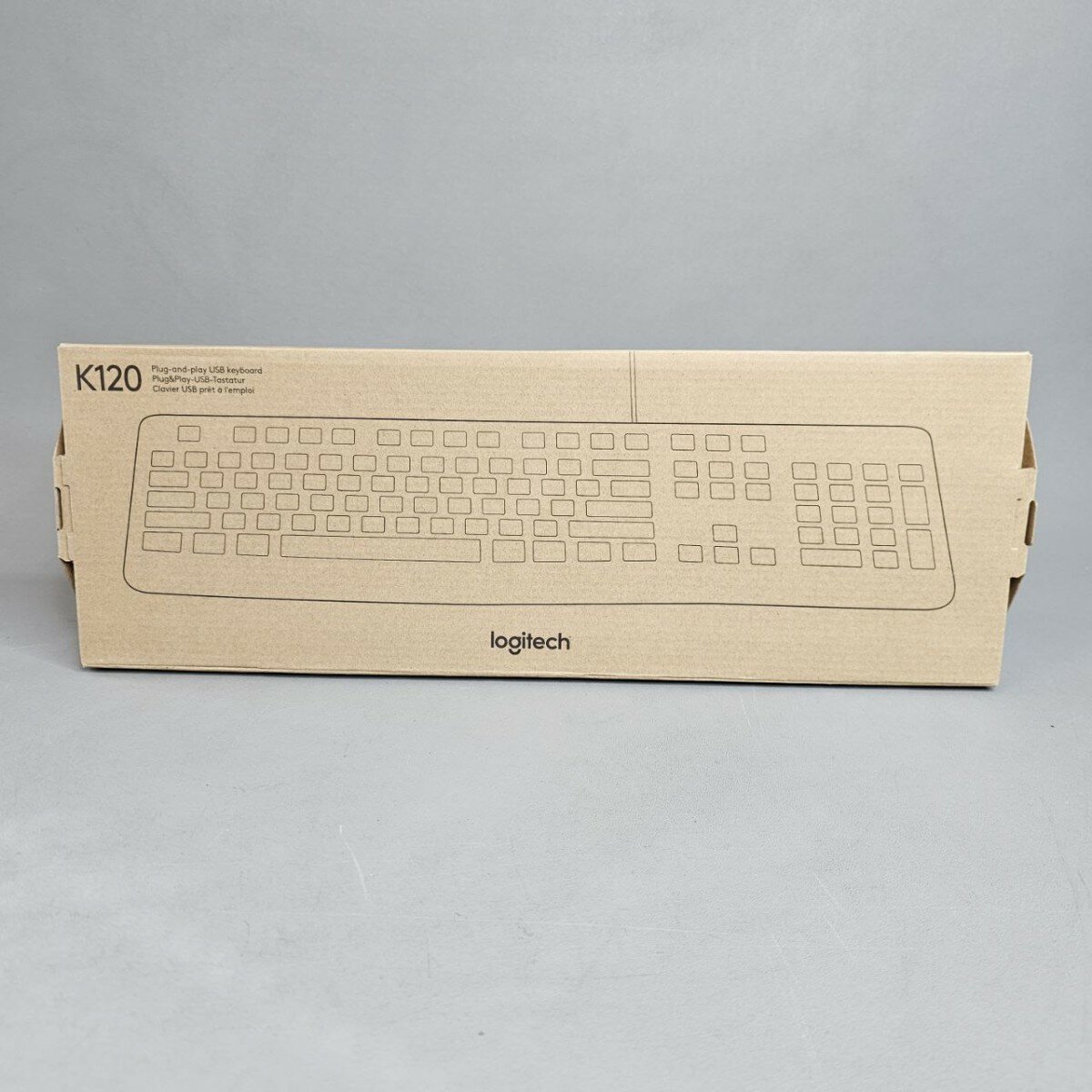 Клавиатура Logitech K120 оптический, черный, русская/английская, 1 шт.