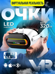 Очки виртуальной реальности для смартфона -3D игровые очки для детей, для игр на телефоне Android или iPhone,шлем виртуальной реальности 3Д