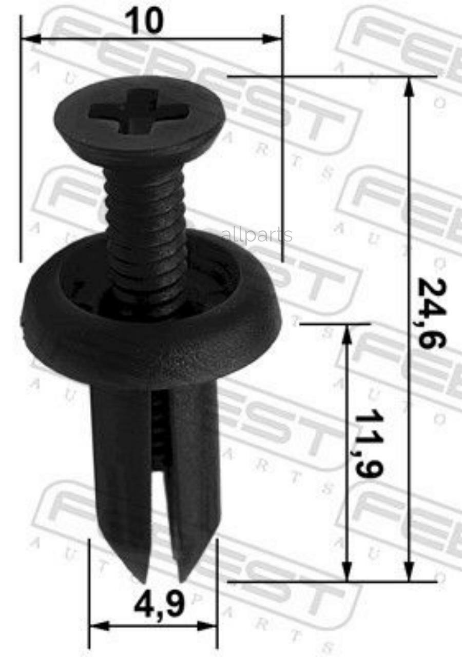 FEBEST 88570006 клипса!\ Toyota Camry 11-18